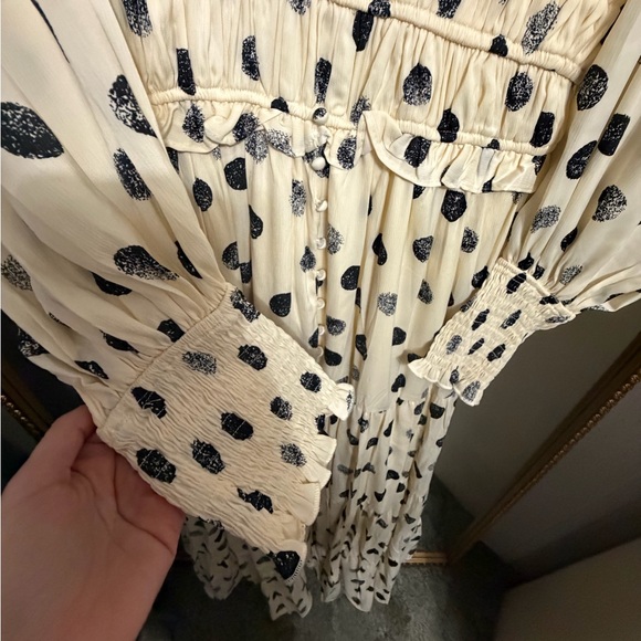 Black & Cream Polka Dot Dress - Picture 4 of 8